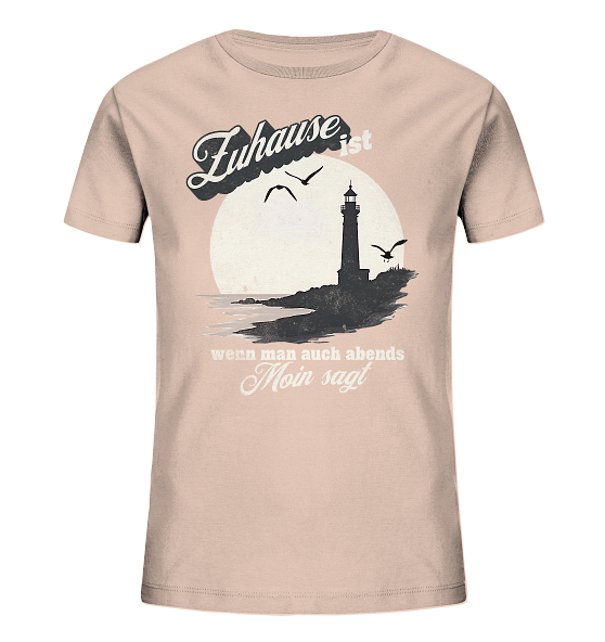 Moin Spruch Zuhause - Kinder Bio Shirt