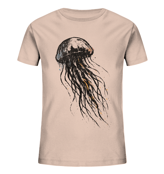 Street Art Qualle - Kinder Bio Shirt - Kiebitzdelle