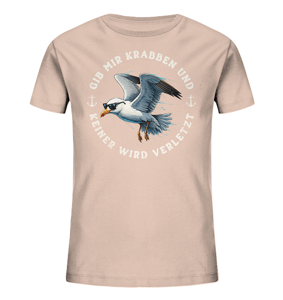 Gib mir Krabben und keiner wird verletzt - Kinder Bio Shirt - Kiebitzdelle