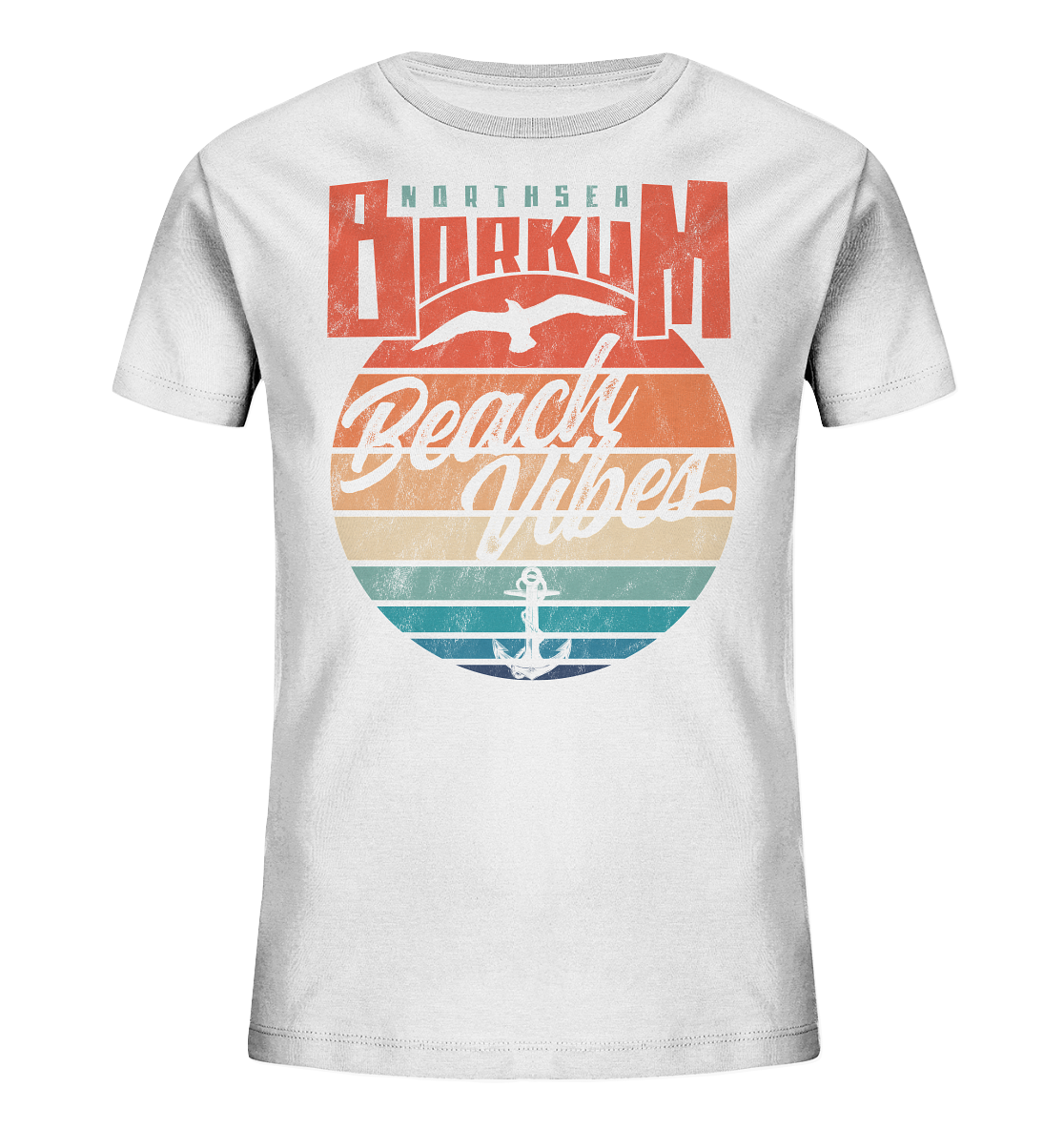 Borkum Beach Vibes - Kinder Bio Shirt - Kiebitzdelle