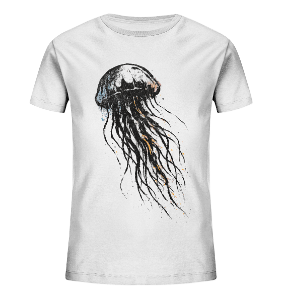 Street Art Qualle - Kinder Bio Shirt - Kiebitzdelle