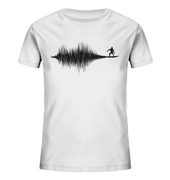 Soundwave Schallewelle Surfer Equilizer - Kinder Bio Shirt - Kiebitzdelle