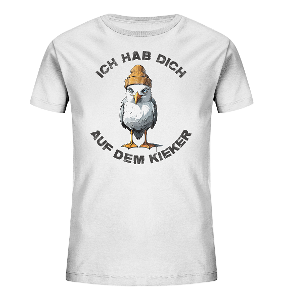 Ich hab Dich auf dem Kieker Möwe Spruch - Kinder Bio Shirt - Kiebitzdelle