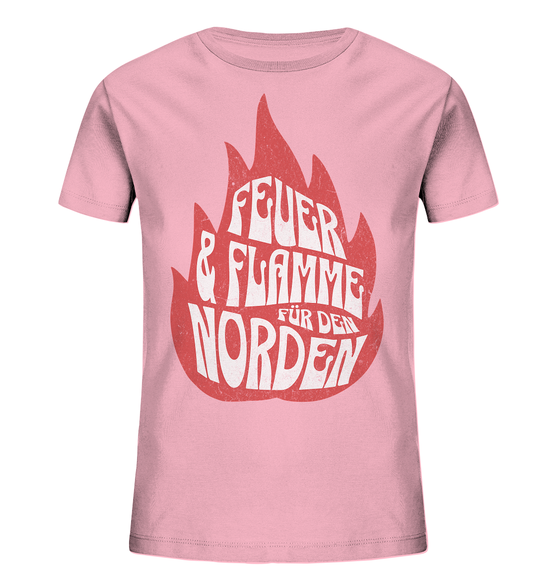 Feuer und Flamme für den Norden - Kinder Bio Shirt