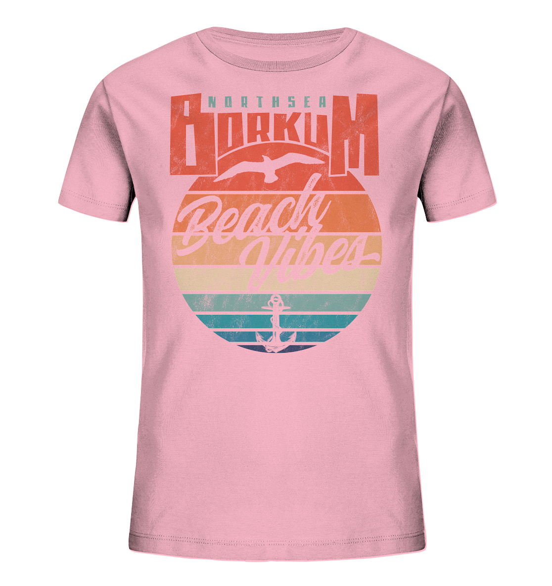 Borkum Beach Vibes - Kinder Bio Shirt - Kiebitzdelle