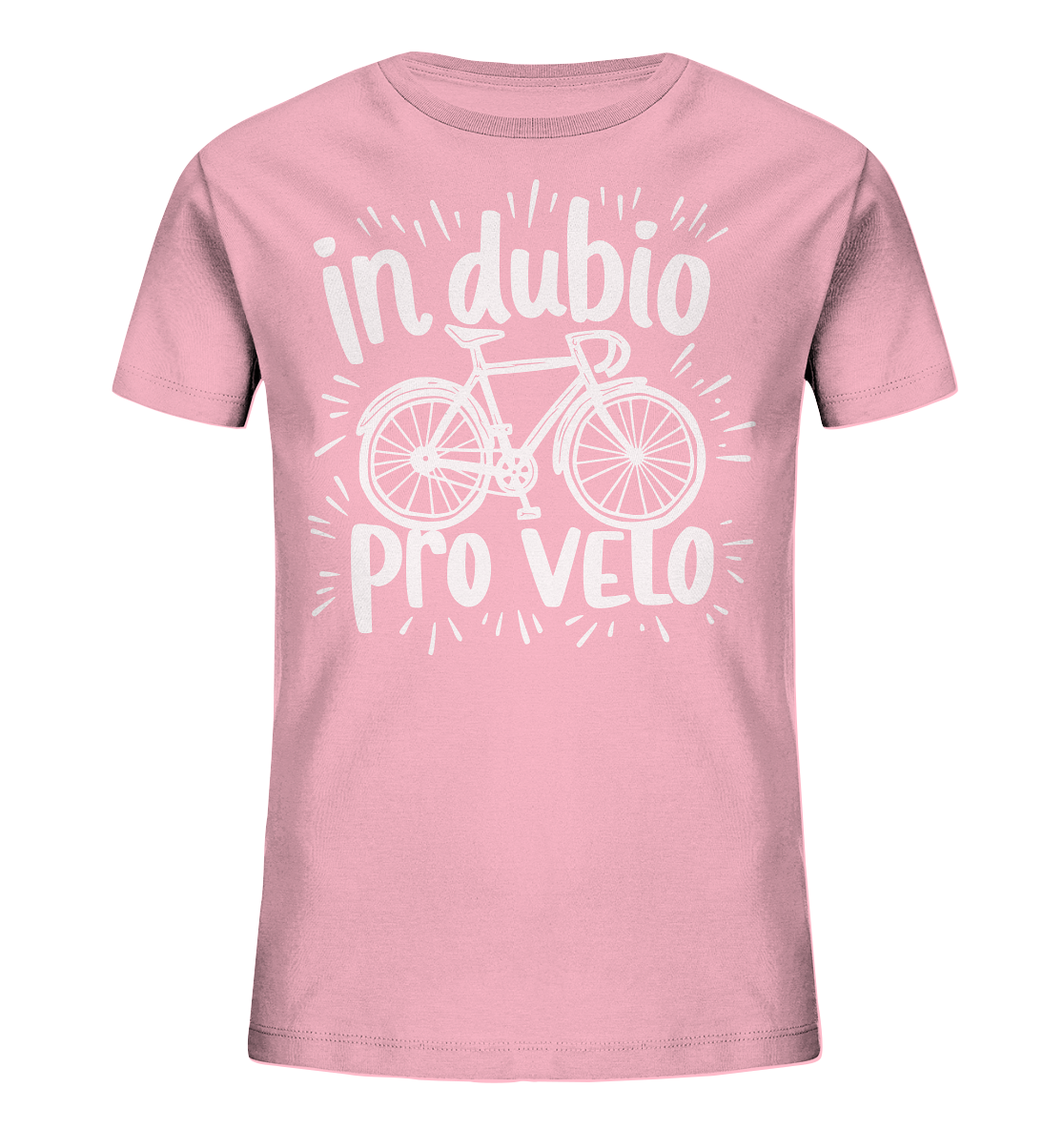 In dubio pro velo Fahrrad Spruch - Kinder Bio Shirt