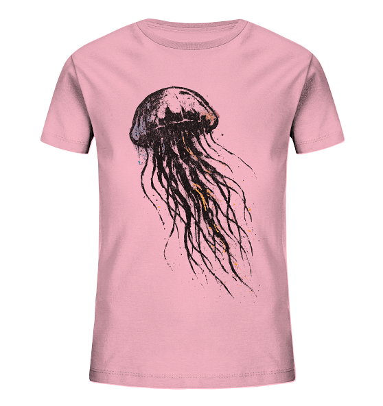 Street Art Qualle - Kinder Bio Shirt - Kiebitzdelle