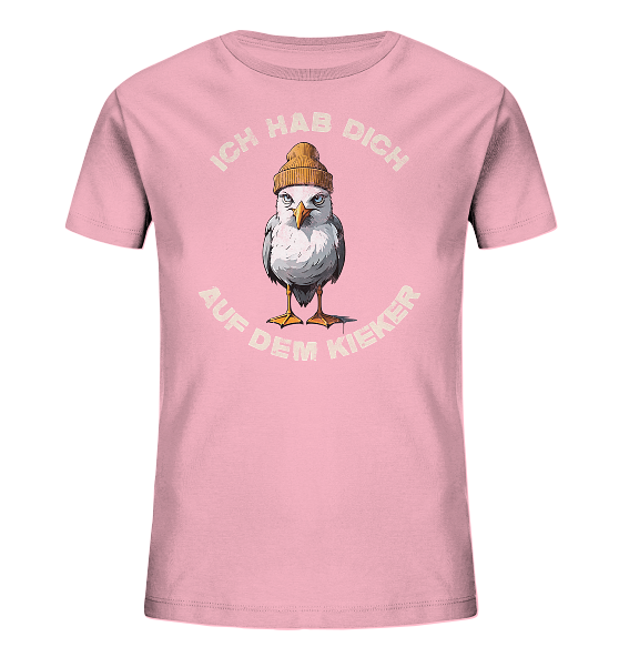 Ich hab Dich auf dem Kieker Möwe Spruch - Kinder Bio Shirt - Kiebitzdelle