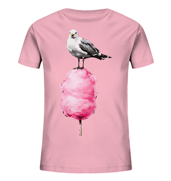 Möwe auf Zuckerwatte - Kinder Bio Shirt