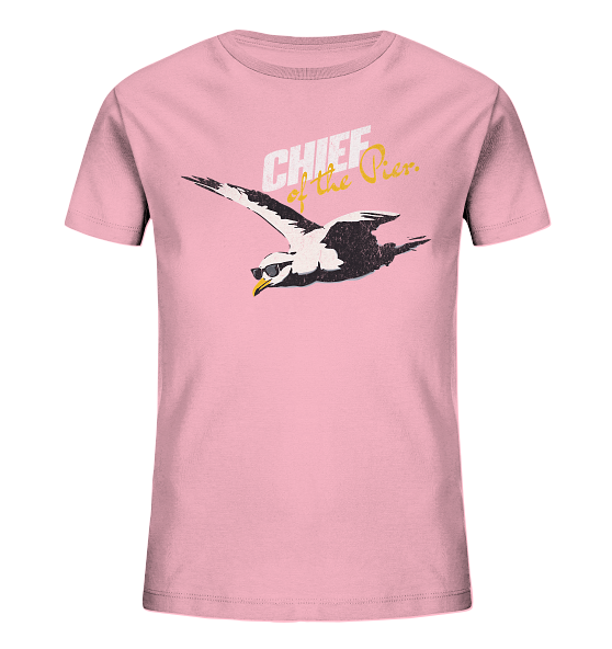 Chief of the Pier Chef Möwe mit Sonnenbrille - Kinder Bio Shirt - Kiebitzdelle