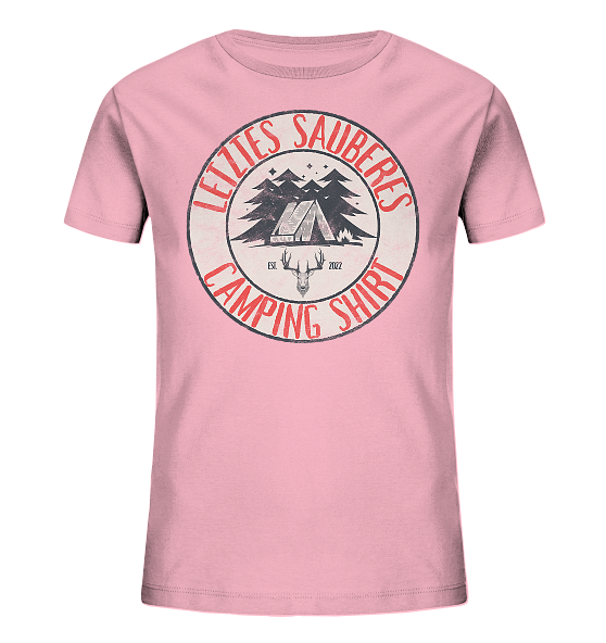 Letztes sauberes Camping Shirt - Kinder Bio Shirt - Kiebitzdelle