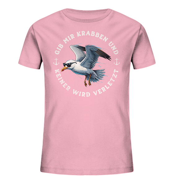 Gib mir Krabben und keiner wird verletzt - Kinder Bio Shirt - Kiebitzdelle