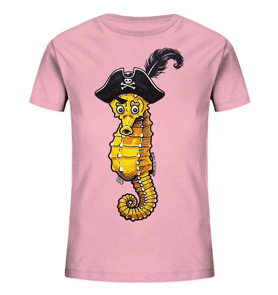 Seepferdchen Seeräuber Pirat - Kinder Bio Shirt - Kiebitzdelle