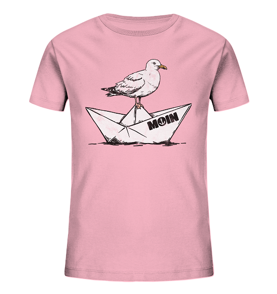 Papierschiff Möwe Moin - Kinder Bio Shirt - Kiebitzdelle