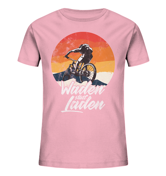 Waden statt Laden Fahrrad E-Bike Radtrikot - Kinder Bio Shirt - Kiebitzdelle