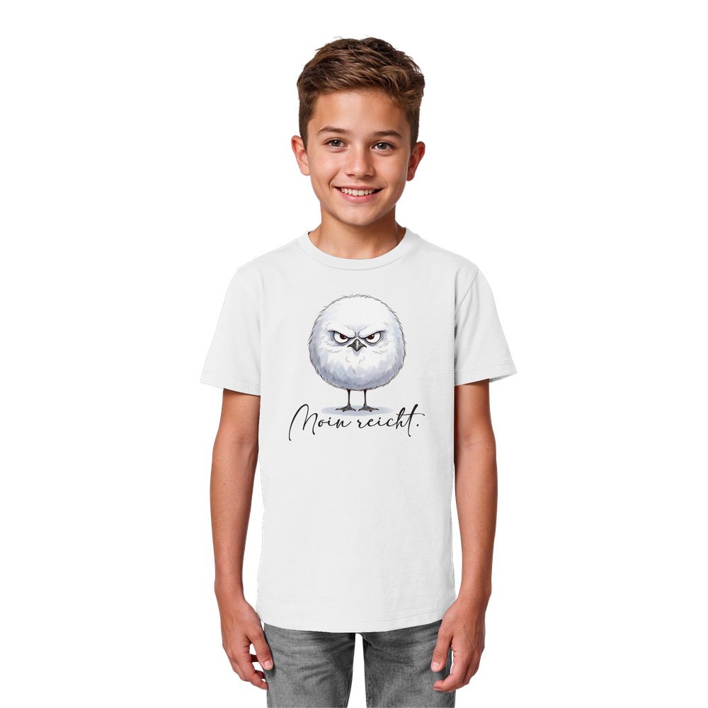 Moin reicht - Grimmige runde Möwe - Kids Organic Shirt