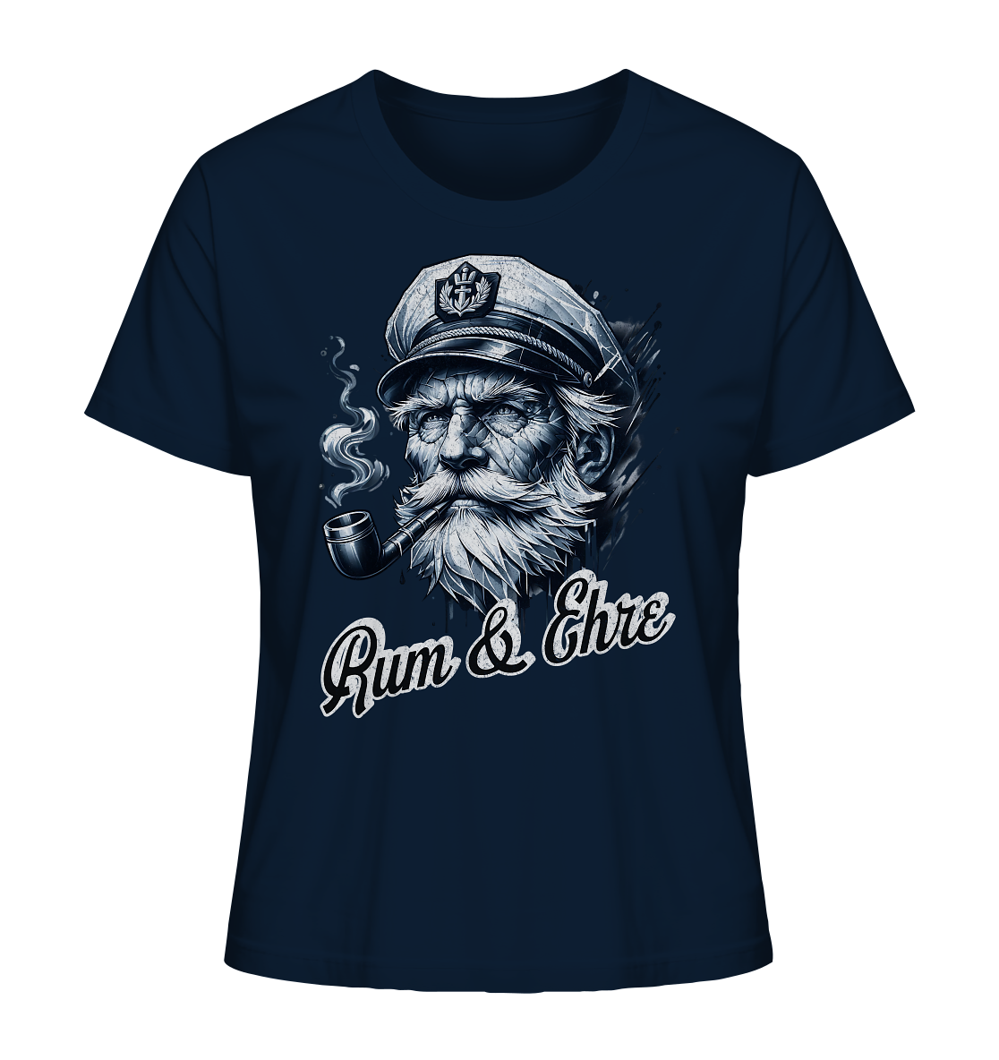 Rum und Ehre Kapitän - Damen Premium Bio Shirt - Kiebitzdelle