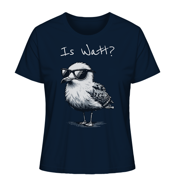Is Watt Coole Möwe - Damen Premium Bio Shirt - Kiebitzdelle