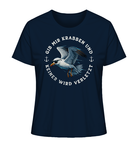Gib mir Krabben und keiner wird verletzt - Damen Premium Bio Shirt - Kiebitzdelle