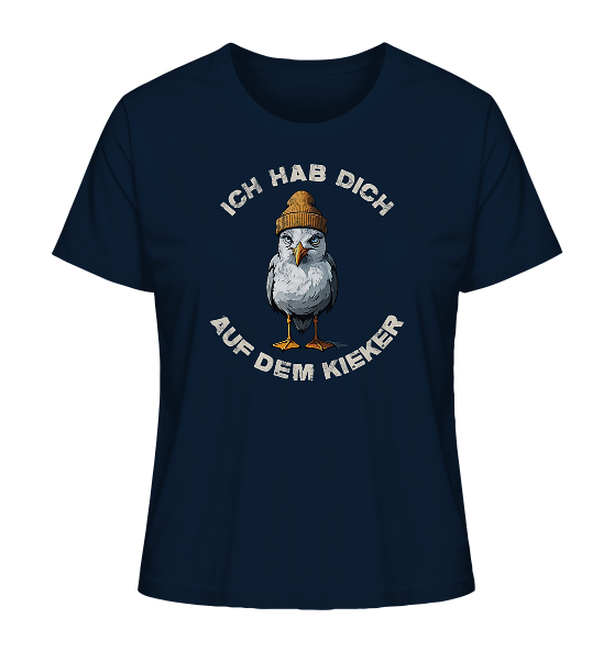 Ich hab Dich auf dem Kieker Möwe Spruch - Damen Premium Bio Shirt - Kiebitzdelle