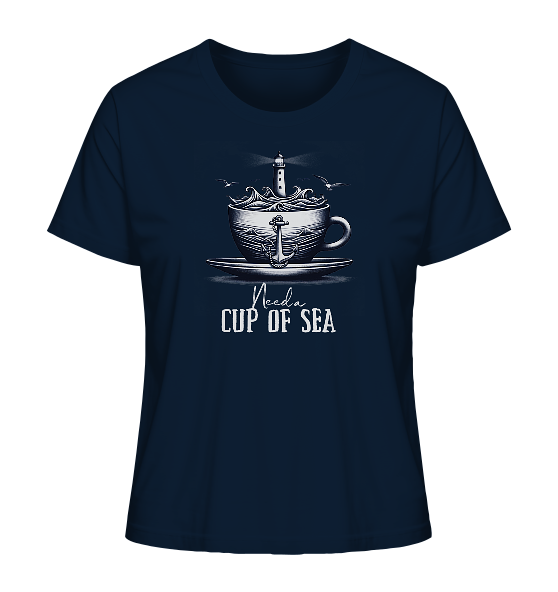 Need a cup of sea - Damen Premium Bio Shirt - Kiebitzdelle