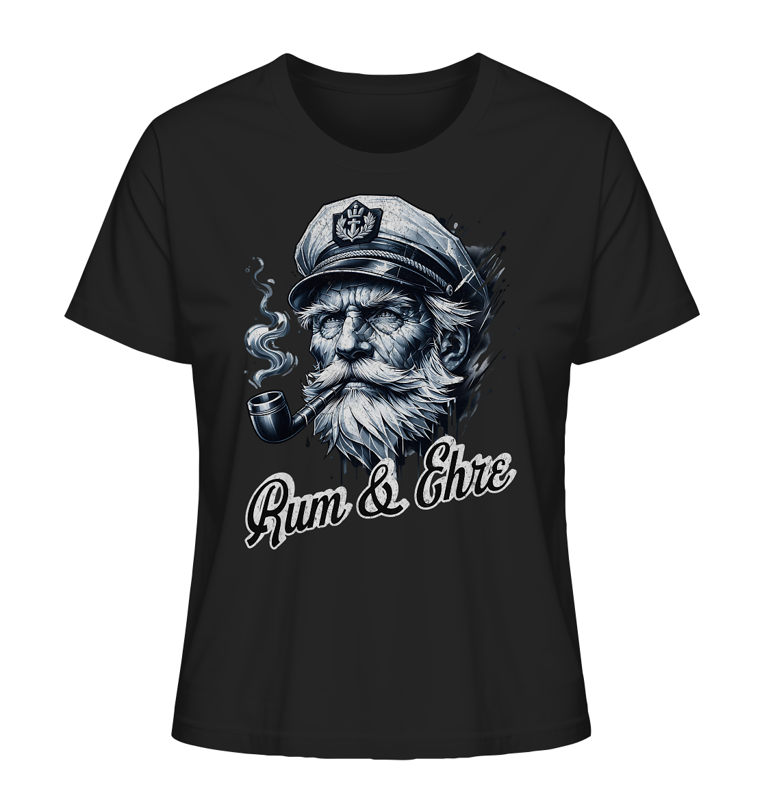 Rum und Ehre Kapitän - Damen Premium Bio Shirt - Kiebitzdelle