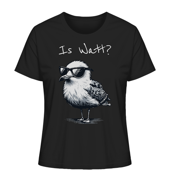 Is Watt Coole Möwe - Damen Premium Bio Shirt - Kiebitzdelle