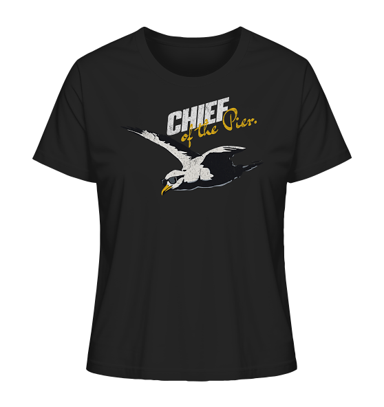 Chief of the Pier Chef Möwe mit Sonnenbrille - Damen Premium Bio Shirt - Kiebitzdelle