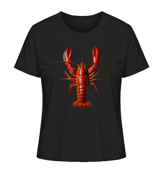 Roter Hummer - Damen Premium Bio Shirt - Kiebitzdelle