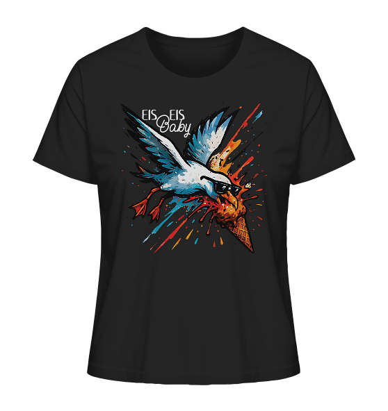 Eis Eis Baby Eisdieb Möwe - Damen Premium Bio Shirt - Kiebitzdelle