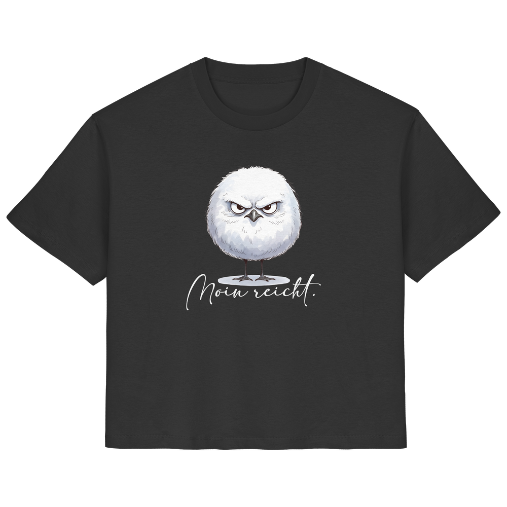 Moin reicht - Grimmige runde Möwe - Ladies Organic Shirt