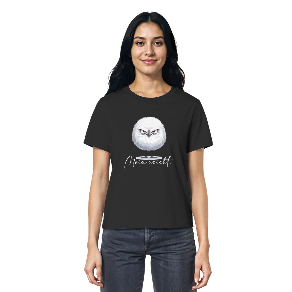 Moin reicht - Grimmige runde Möwe - Ladies Organic Shirt