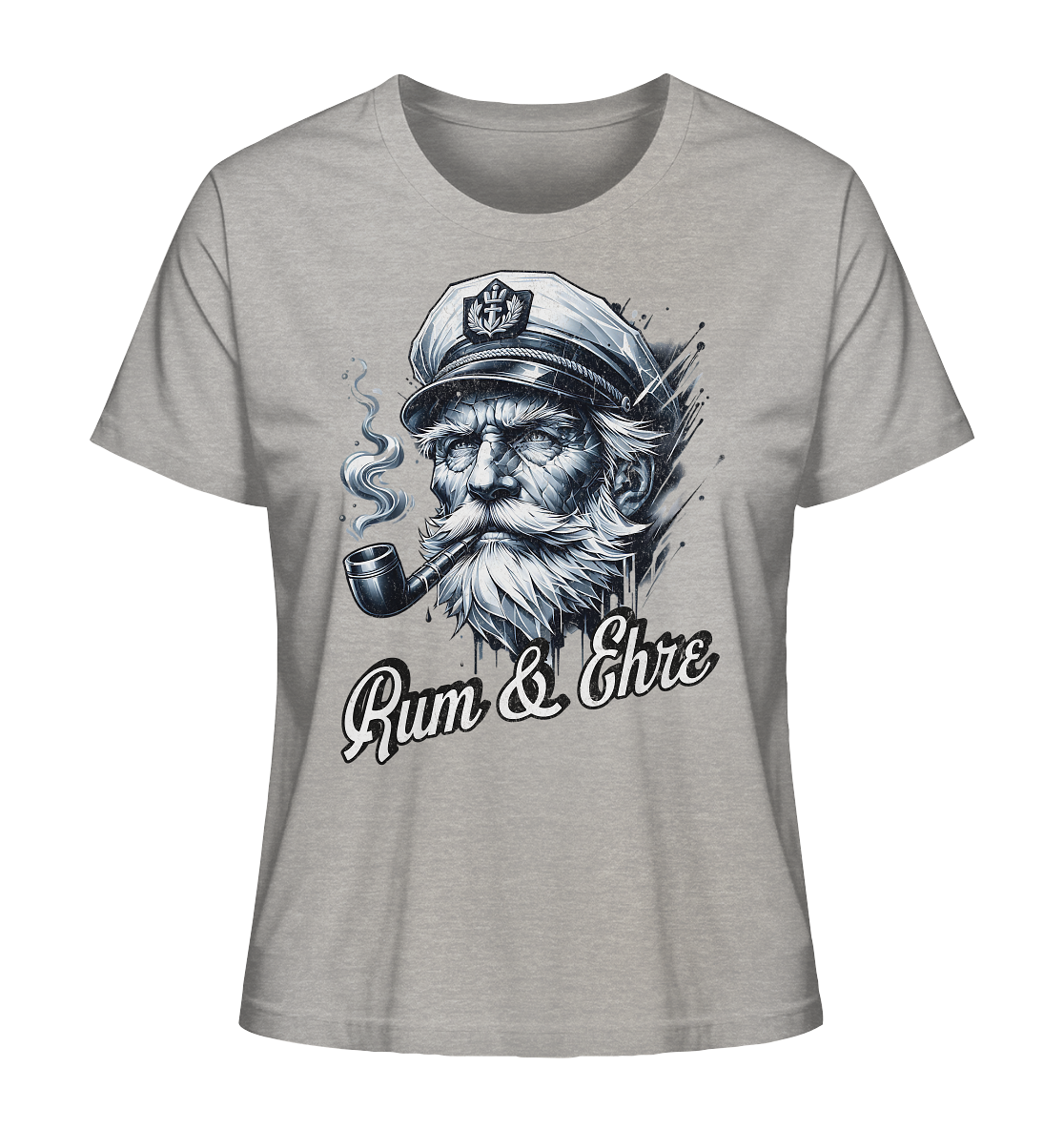 Rum und Ehre Kapitän - Damen Premium Bio Shirt - Kiebitzdelle
