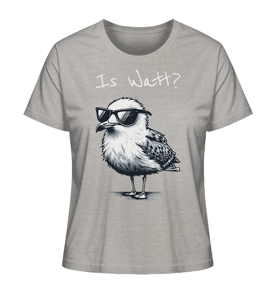 Is Watt Coole Möwe - Damen Premium Bio Shirt - Kiebitzdelle