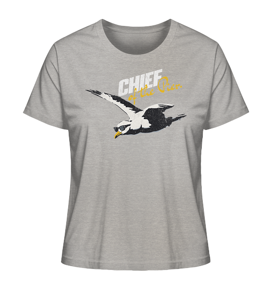 Chief of the Pier Chef Möwe mit Sonnenbrille - Damen Premium Bio Shirt - Kiebitzdelle