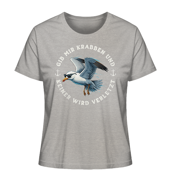 Gib mir Krabben und keiner wird verletzt - Damen Premium Bio Shirt - Kiebitzdelle