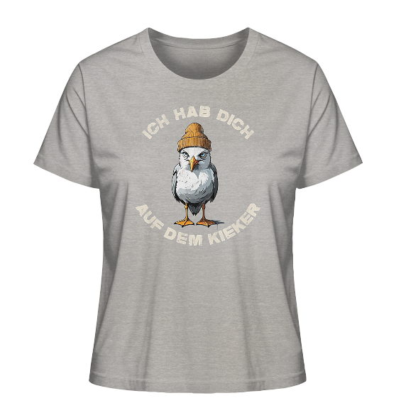 Ich hab Dich auf dem Kieker Möwe Spruch - Damen Premium Bio Shirt - Kiebitzdelle
