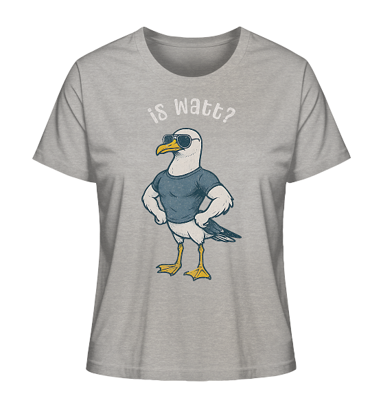 Is Watt Starke Möwe mit lustigem Spruch - Damen Premium Bio Shirt - Kiebitzdelle