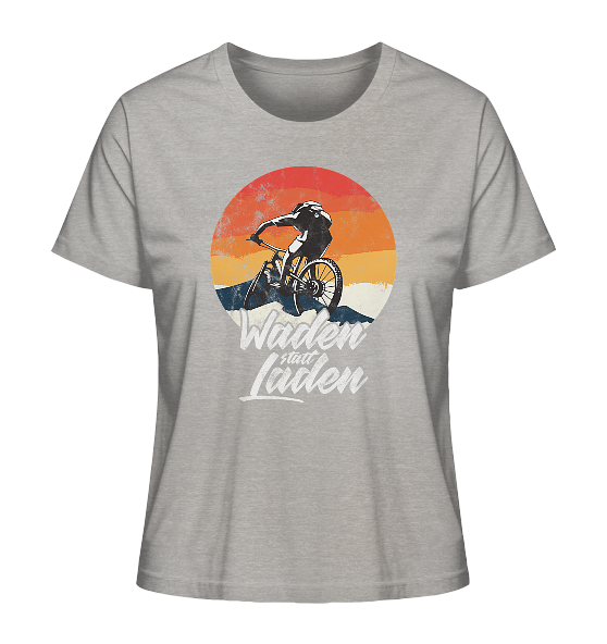 Waden statt Laden Fahrrad E-Bike Radtrikot - Damen Premium Bio Shirt