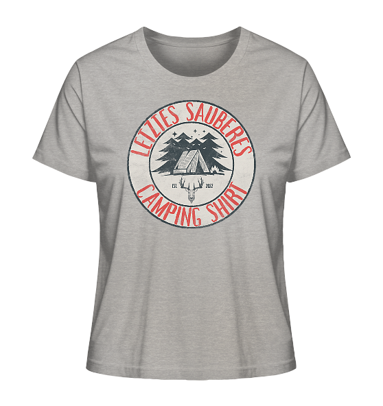 Letztes sauberes Camping Shirt - Damen Premium Bio Shirt - Kiebitzdelle