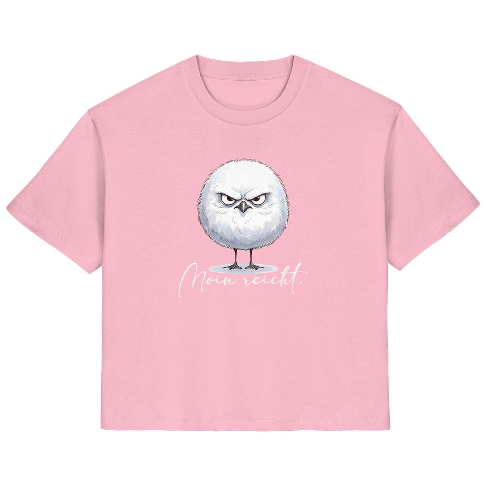 Moin reicht - Grimmige runde Möwe - Ladies Organic Shirt