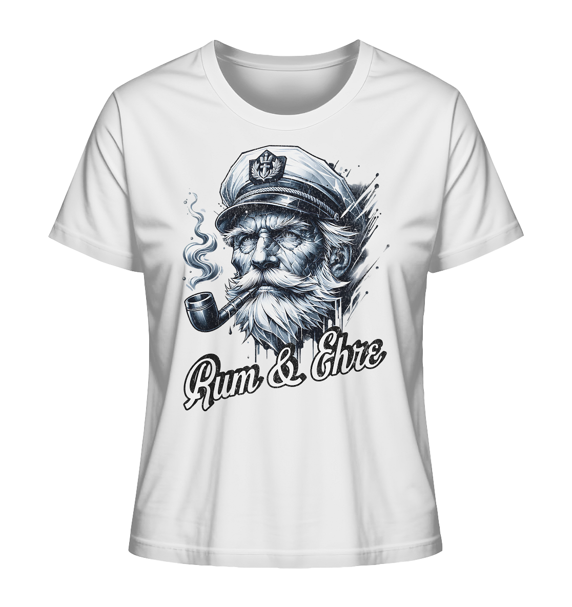 Rum und Ehre Kapitän - Damen Premium Bio Shirt - Kiebitzdelle