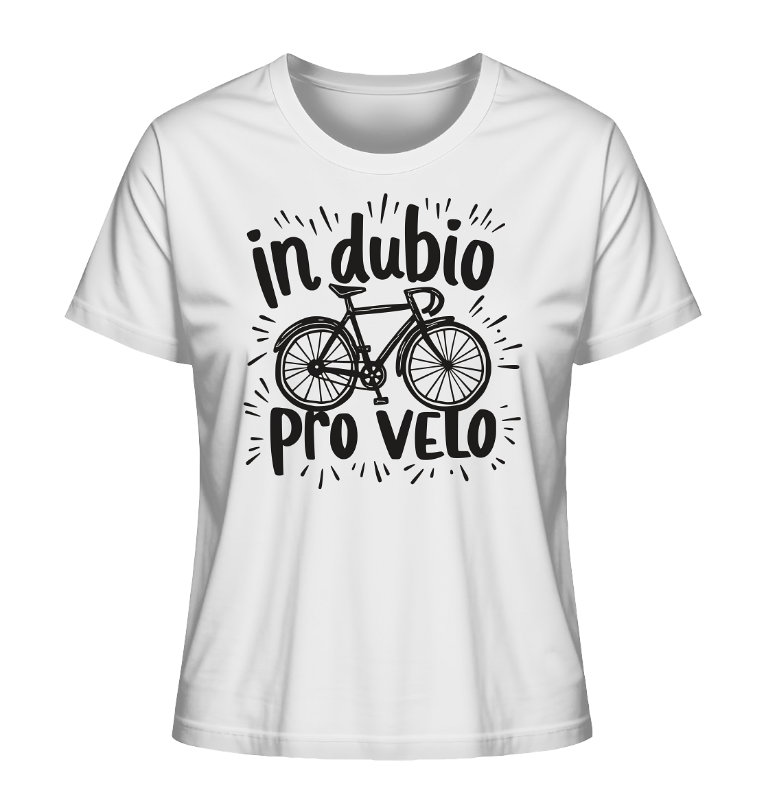 In dubio pro velo Fahrrad Spruch - Damen Premium Bio Shirt