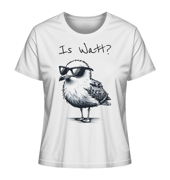 Is Watt Coole Möwe - Damen Premium Bio Shirt - Kiebitzdelle