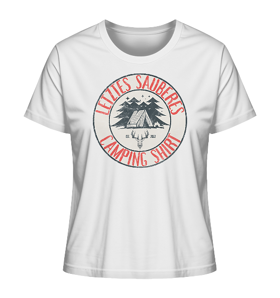 Letztes sauberes Camping Shirt - Damen Premium Bio Shirt - Kiebitzdelle