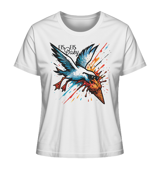 Eis Eis Baby Eisdieb Möwe - Damen Premium Bio Shirt - Kiebitzdelle