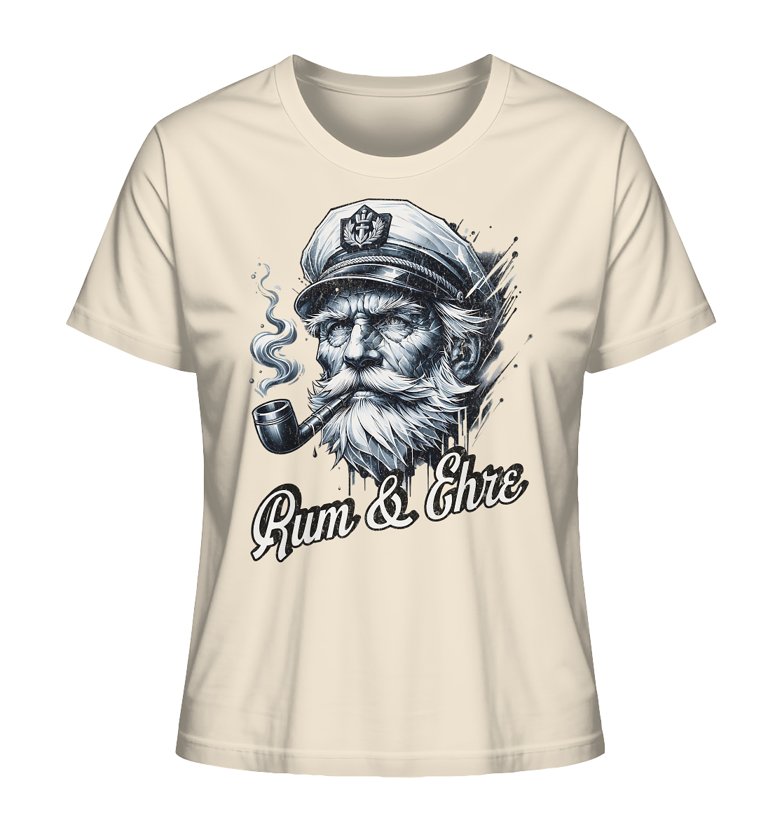 Rum und Ehre Kapitän - Damen Premium Bio Shirt - Kiebitzdelle