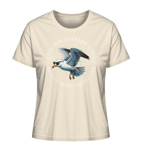 Gib mir Krabben und keiner wird verletzt - Damen Premium Bio Shirt - Kiebitzdelle
