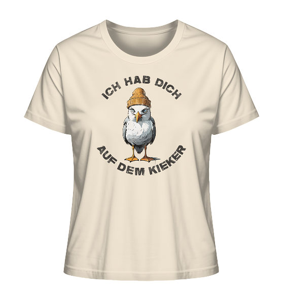 Ich hab Dich auf dem Kieker Möwe Spruch - Damen Premium Bio Shirt - Kiebitzdelle