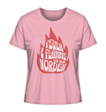 Feuer und Flamme für den Norden - Damen Premium Bio Shirt - Kiebitzdelle